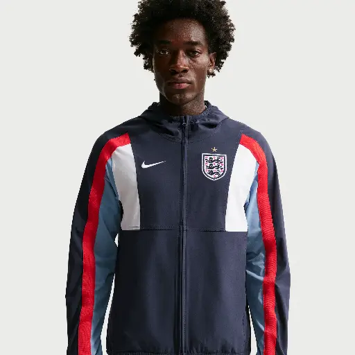 Engeland Energy Nike Dri-FIT geweven voetbaljack voor heren - Blauw