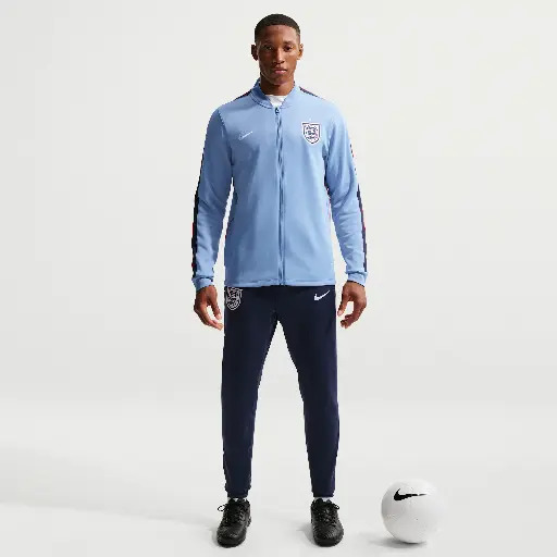 Engeland Strike Nike Dri-FIT knit voetbaltrainingspak voor heren - Blauw