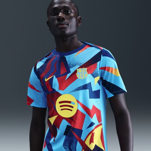 FC Barcelona Academy Pro Fourth Nike Dri-FIT warming-uptop voor heren - Blauw