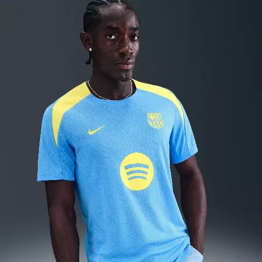 FC Barcelona Strike Fourth Nike Dri-FIT voetbalshirt met korte mouwen voor heren - Blauw