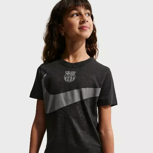 FC Barcelona Swoosh voetbalshirt voor heren - Zwart
