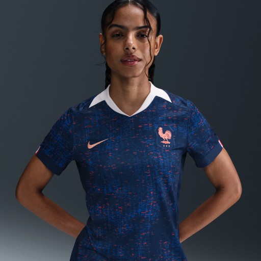 FFF 2025 Stadium Thuis (vrouwenelftal) Nike Dri-FIT replicavoetbalshirt voor dames - Blauw