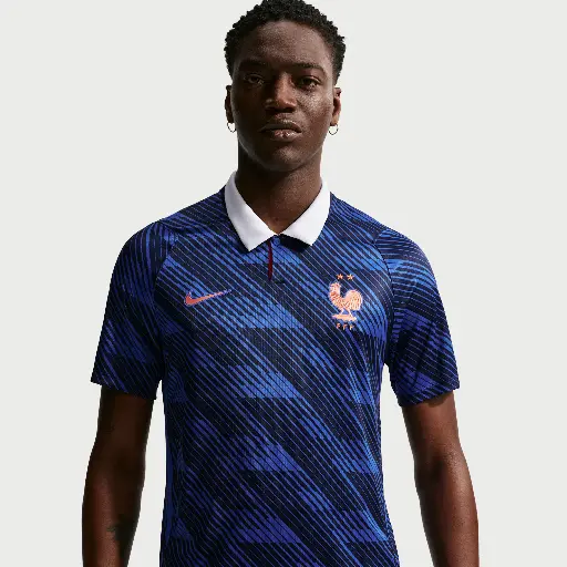 FFF 2026 Stadium Thuis Nike Dri-FIT replica voetbalshirt voor heren - Blauw