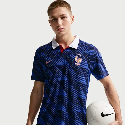 FFF 2026/27 Match Home Nike Aero-FIT authentiek voetbalshirt voor heren - Blauw