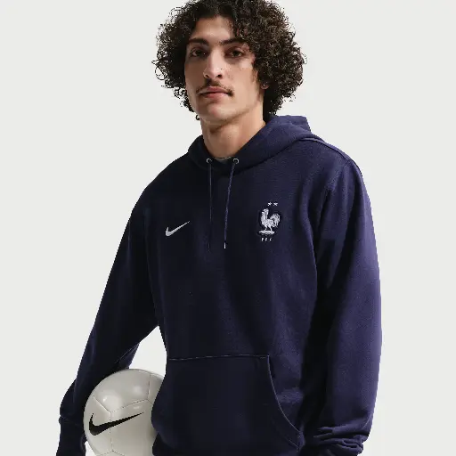 FFF Club Nike voetbalhoodie van sweatstof voor heren - Blauw