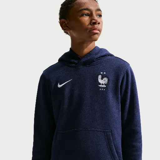 FFF Club Nike voetbalhoodie voor jongens - Blauw