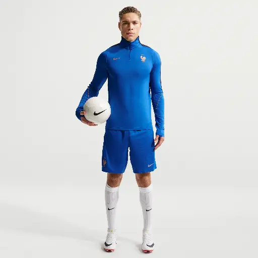FFF Strike Nike Dri-FIT knit voetbalshorts voor heren - Blauw