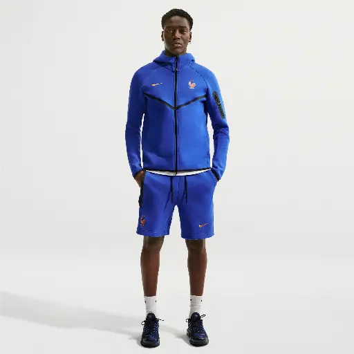 FFF Tech Fleece Nike voetbalshort voor heren - Blauw