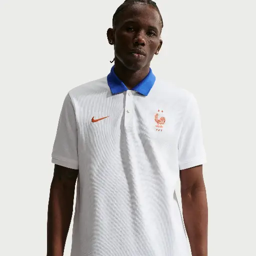 FFF The Nike Polo Nike Dri-FIT voetbalpolo voor heren - Wit