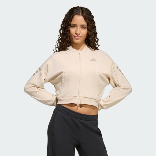 Adidas FUTURE ICONS 3 STRIPES TRACKTOP MET LANGE RITSSLUITING