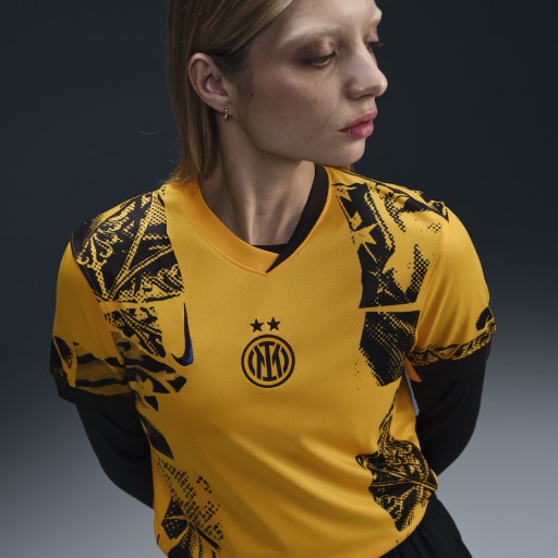 Inter Milan 2024/25 Stadium Derde Nike Dri-FIT replicavoetbalshirt voor dames - Geel