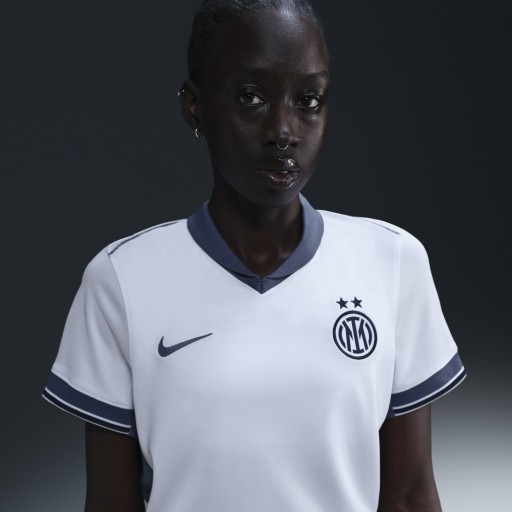 Inter Milan 2024/25 Stadium Uit Nike Dri-FIT replicavoetbalshirt voor dames - Wit