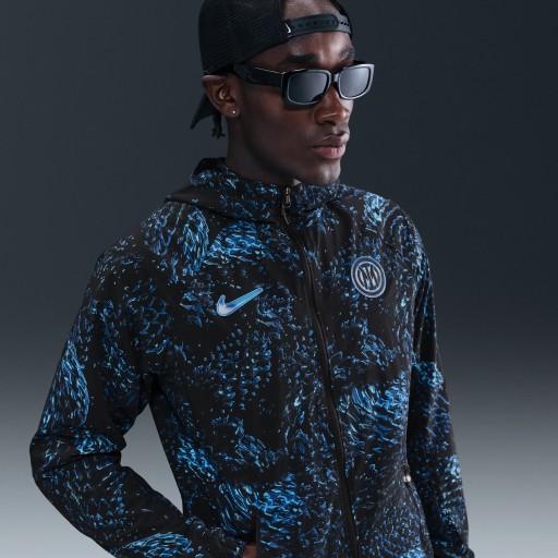 Inter Milan AWF Nike geweven voetbaljack voor heren - Blauw