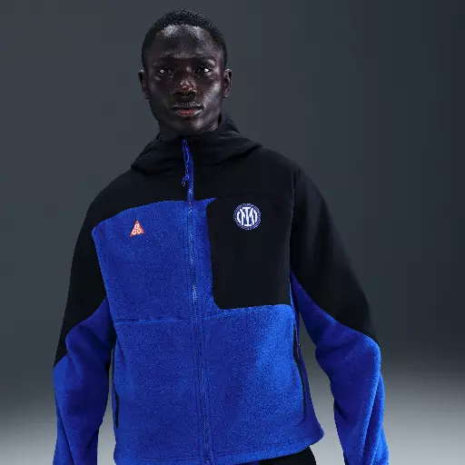 Inter Milan 'Wolf Tree' Plus SE Nike ACG voetbalhoodie met volledige rits - Zwart