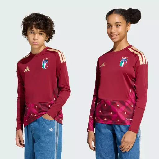 Adidas Italië 26 Keepers Thuisshirt met Lange Mouwen Kids