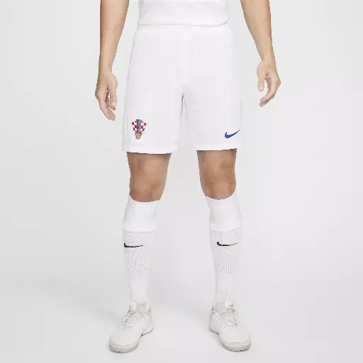 Kroatië 2024/25 Stadium Thuis/Uit Nike Dri-FIT replica voetbalshorts voor heren - Wit