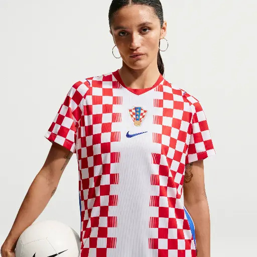 Kroatië 2026 Stadion Thuis Nike Dri-FIT replicavoetbalshirt voor dames - Wit