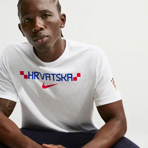 Kroatië 2026 T-shirt Nike voetbalshirt voor heren - Wit