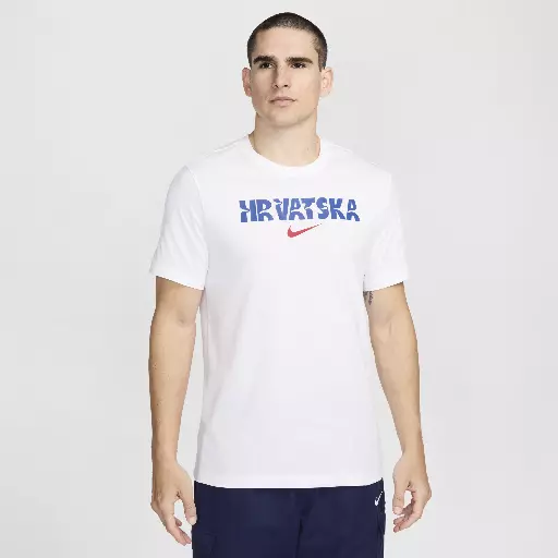 Kroatië Crest Nike voetbalshirt voor heren - Wit