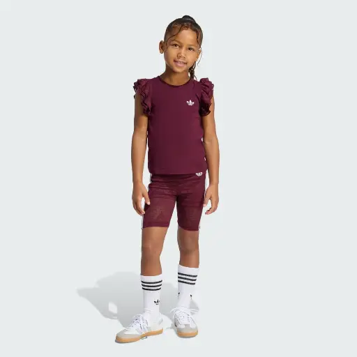 LACE CYCLING SHORT T-SHIRT SET