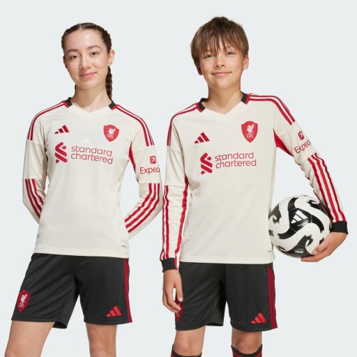 Adidas Liverpool FC 25/26 Uitshirt met Lange Mouwen Kids