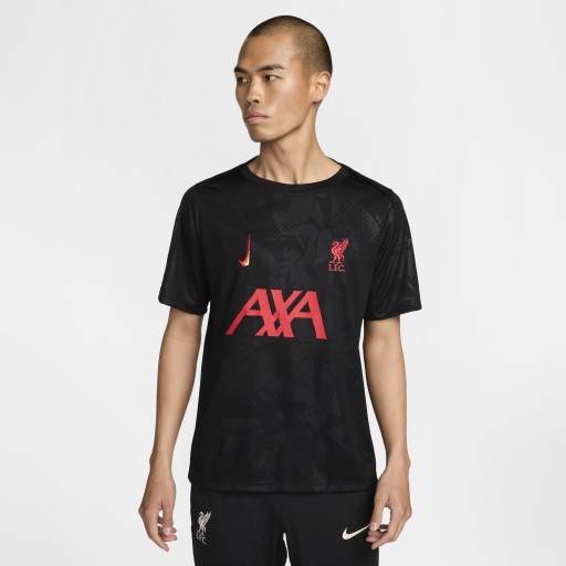 Liverpool FC Academy Pro Derde Nike Dri-FIT warming-uptop voor heren - Zwart