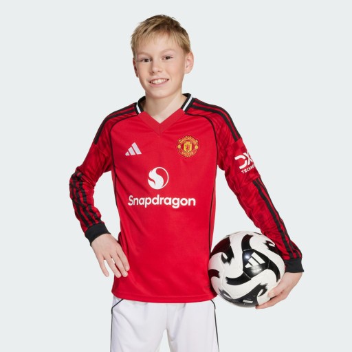 Adidas Manchester United 25/26 Long Sleeve Thuisshirt Kids