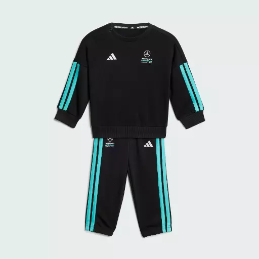 Adidas MERCEDES - AMG PETRONAS FORMULA 1 TEAM DNA BABY JOGGINGPAK MET LANGE MOUWEN