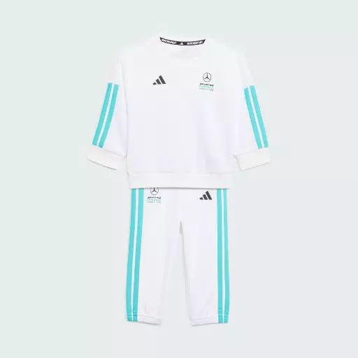 Adidas MERCEDES - AMG PETRONAS FORMULA 1 TEAM DNA BABY JOGGINGPAK MET LANGE MOUWEN
