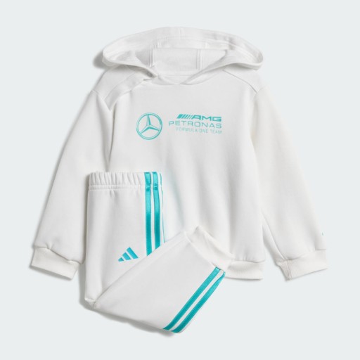 Adidas MERCEDES - AMG PETRONAS FORMULA ONE TEAM DNA BABY JOGGINGPAK MET LANGE MOUWEN