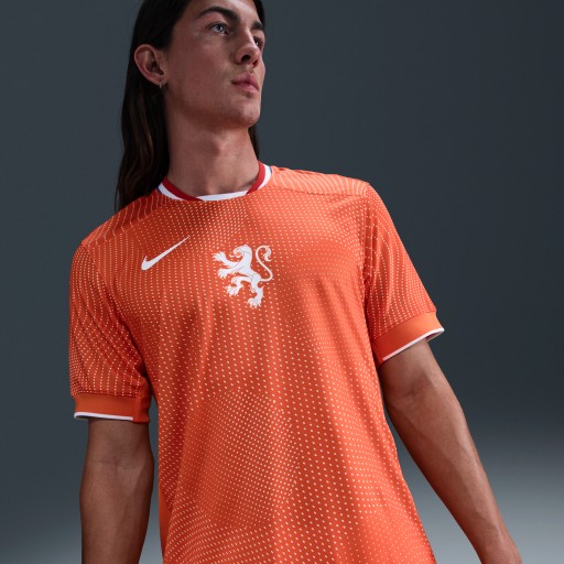 Nederland 2025 Stadium Thuis (vrouwenelftal) Nike Dri-FIT replicavoetbalshirt voor heren - Oranje