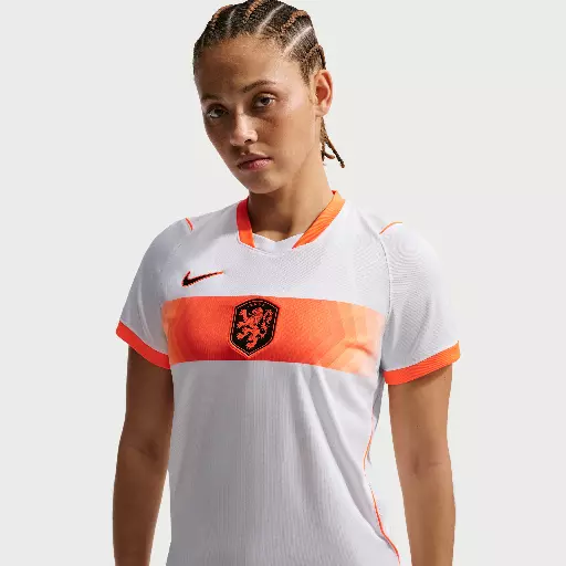 Nederland 2026 Stadium Uit Nike Dri-FIT replicavoetbalshirt voor dames - Wit