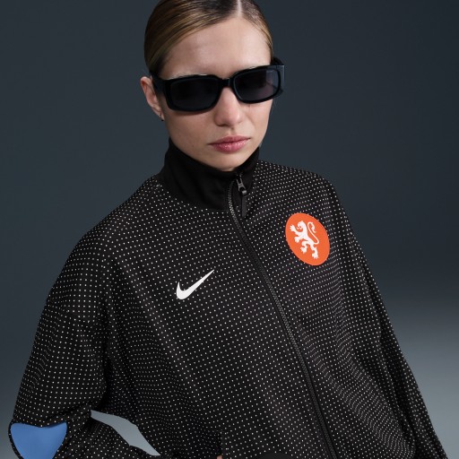 Nederland Academy Pro Nike Dri-FIT Anthem voetbaljack voor dames - Zwart