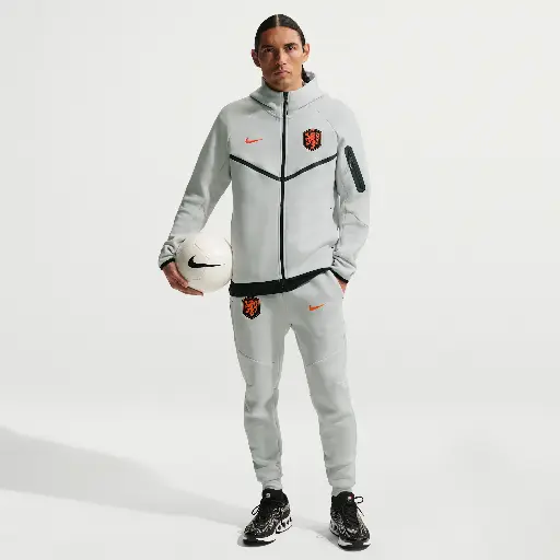 Nederland Tech Fleece Nike voetbalbroek voor heren - Grijs