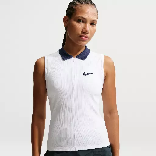 Nike aansluitende tanktop voor dames - Wit