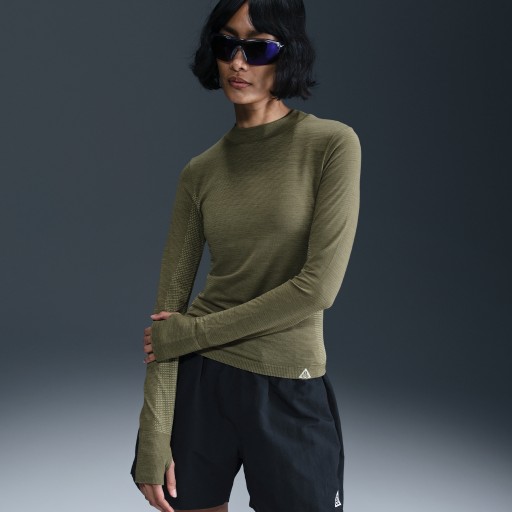 Nike ACG 'Delta River' Dri-FIT ADV damestop met lange mouwen - Groen
