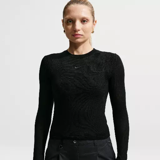 Nike Airreverent damestop met lange mouwen - Zwart