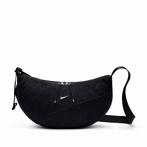 Nike Aura crescent crossbodytas (4 liter) - Zwart