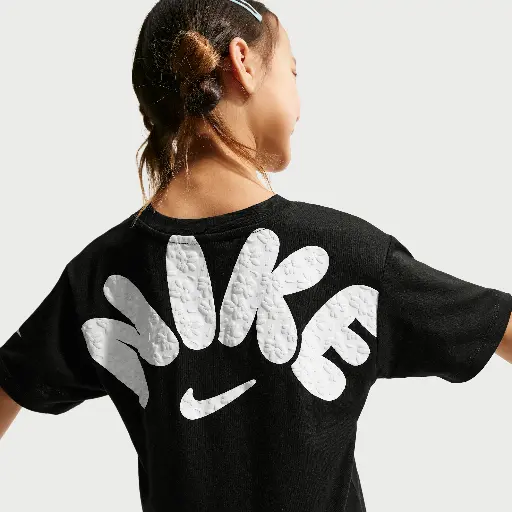 Nike Bold Play Boxy T-shirt voor kleuters - Zwart
