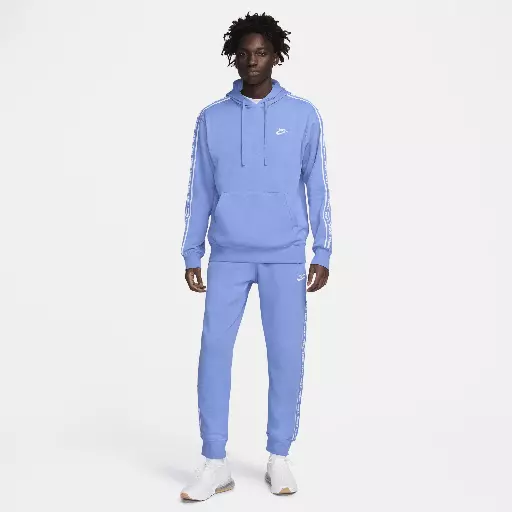 Nike Club Fleece trainingspak met capuchon en graphic voor heren - Blauw