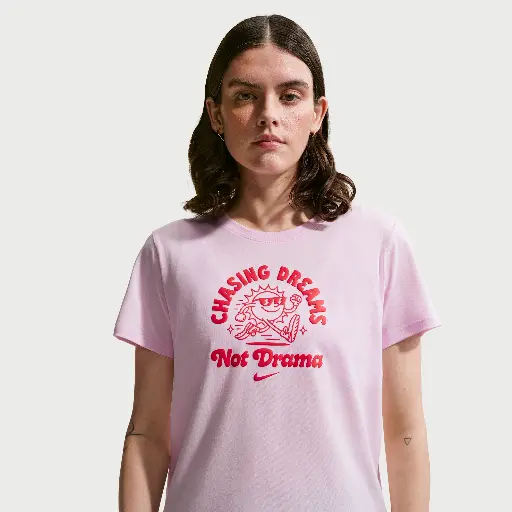 Nike Club T-shirt met korte mouwen voor dames - Roze