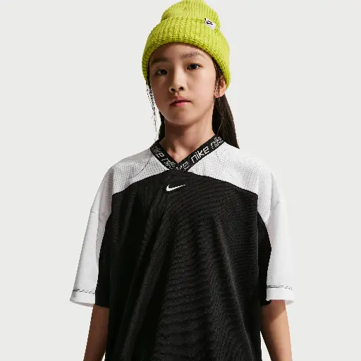 Nike Dri-FIT jersey meisjestop - Zwart
