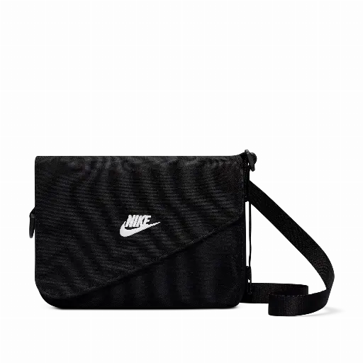 Nike Heritage crossbodytas (1 liter) - Zwart