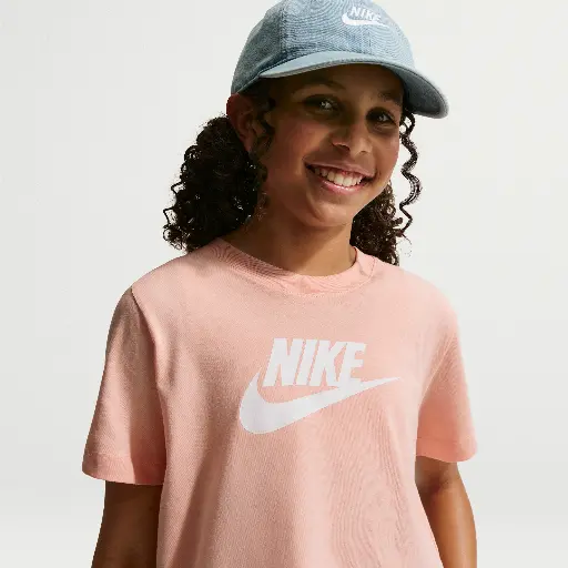 Nike kort T-shirt voor meisjes - Oranje