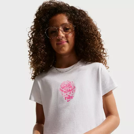 Nike kort T-shirt voor meisjes - Wit