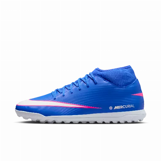 Nike Mercurial Superfly 10 Club high top voetbalschoenen (turf) - Blauw