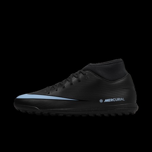 Nike Mercurial Superfly 10 Club high top voetbalschoenen (turf) - Zwart