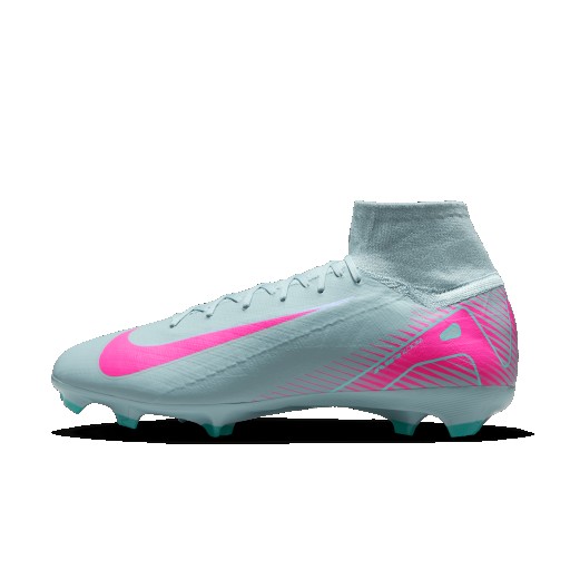 Nike Mercurial Superfly 10 Pro high-top voetbalschoenen (stevige ondergrond) - Grijs