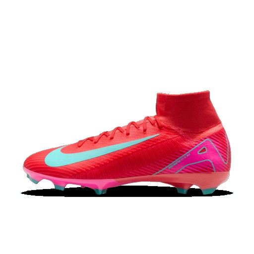 Nike Mercurial Superfly 10 Pro high-top voetbalschoenen (stevige ondergrond) - Rood