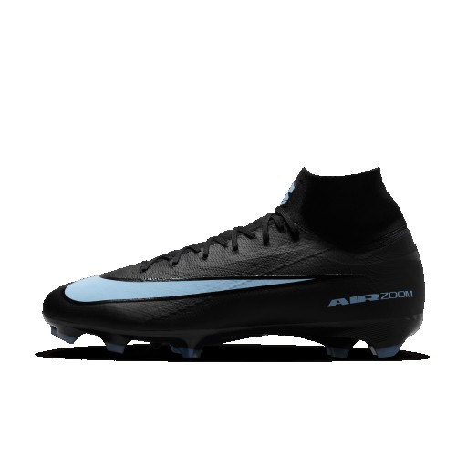 Nike Mercurial Superfly 10 Pro high-top voetbalschoenen (stevige ondergrond) - Zwart